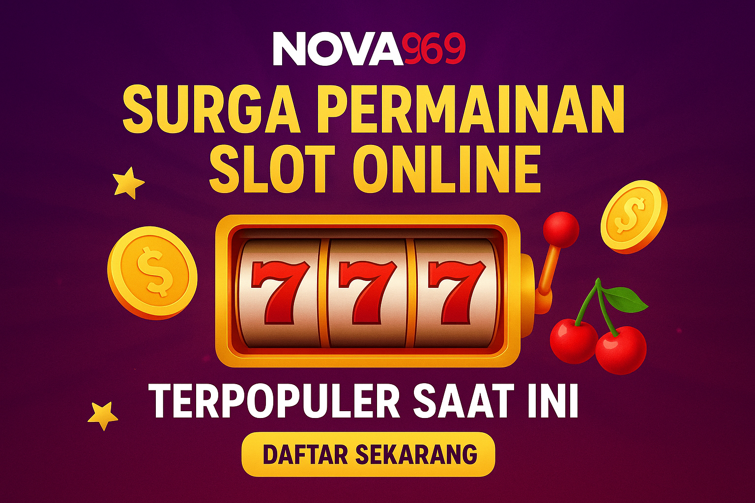 Nova969: Surga Permainan Slot Online Terpopuler Saat Ini